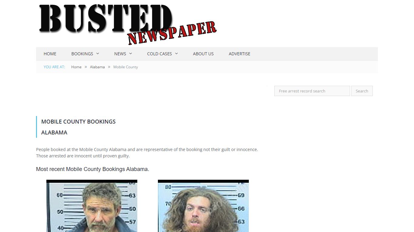 Mobile County, AL Mugshots - BUSTEDNEWSPAPER.COM